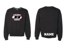 Boonton Wrestling Cotton Crewneck Sweatshirt - Black