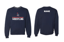 Senators Wrestling Cotton Crewneck Sweatshirt - Navy