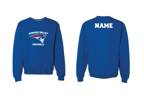 AuSable Patriots Football Cotton Crewneck Sweatshirt - Royal