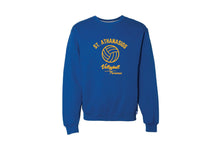 St. Athanasios Volleyball Cotton Crewneck Sweatshirt - Royal
