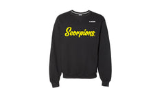 Scorpions Wrestling Cotton Crewneck Sweatshirt - Black (Design 2)