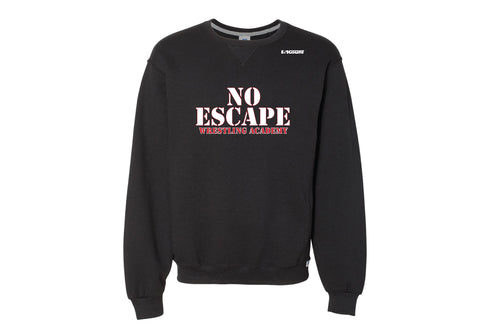 No Escape Wrestling Academy Cotton Crewneck Sweatshirt - Black