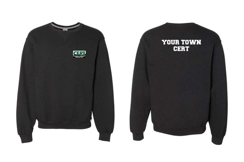 CERT Response Team Cotton Crewneck Sweatshirt - Black