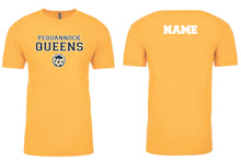 Pequannock Queens Soccer Cotton Crew Tee - Gold