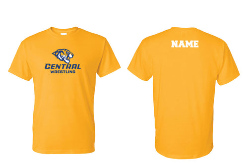 Central Wrestling Cotton Crew Tee - Gold