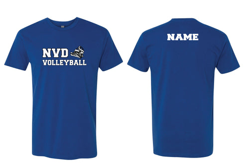 NVD Volleyball Cotton Crew Tee Design 2 - Royal