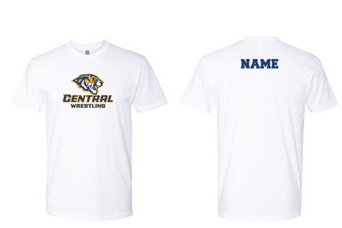 Central Wrestling Cotton Crew Tee - White
