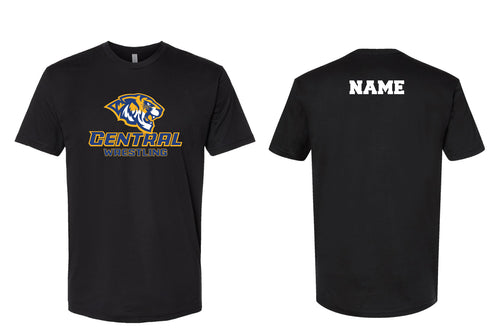 Central Wrestling Cotton Crew Tee - Black