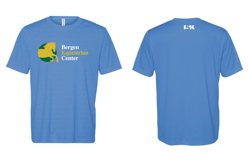 Bergen Equestrian DryFit Performance Tee - Light Blue