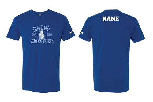 Morse Wrestling Cotton Crew Tee - Royal