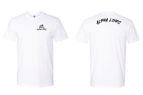 Alpha Links Cotton Crew Tee - White