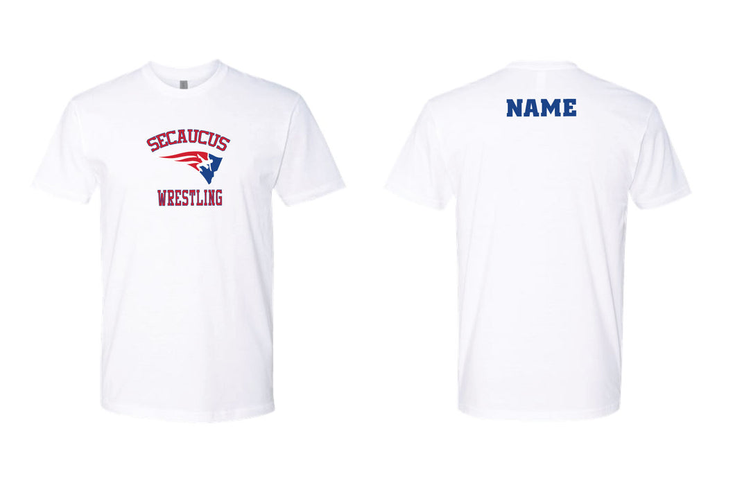 Secaucus Rec Wrestling Cotton Crew Tee - White (Design 1)