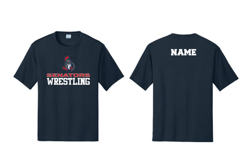 Senators Wrestling Cotton Crew Tee - Navy (Design 1)