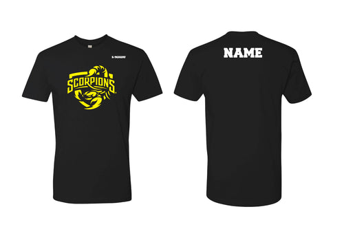 Scorpions Wrestling Cotton Crew Tee - Black (Design 1)