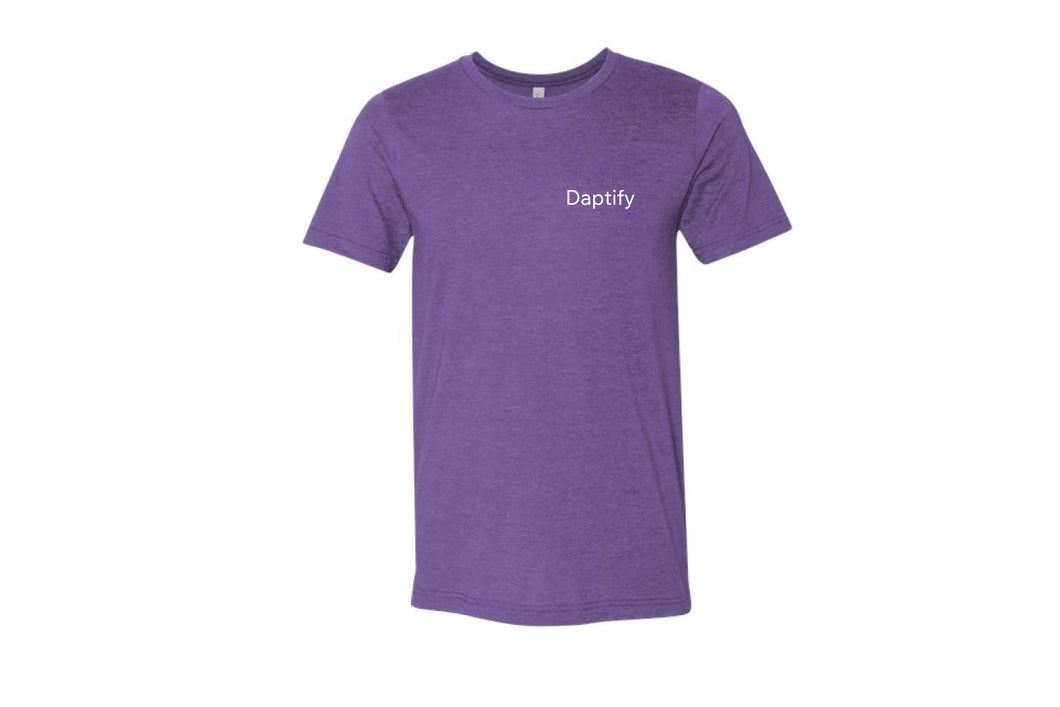 Daptify Bella Canvas Cotton Crew Tee - Heather Purple