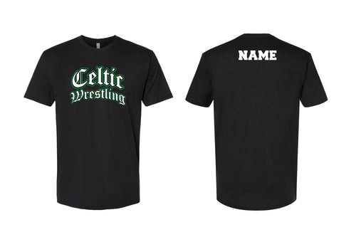 Celtic Wrestling Cotton Crew Tee - Black
