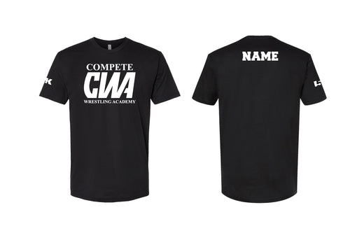 Compete Wrestling Academy Cotton Crew Tee - Black