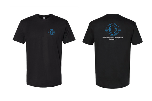 LaForge Fitness Unisex Cotton Crew Tee - Black
