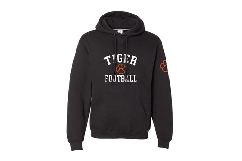 Hackettstown Football Cotton Hoodie - Design 1 (Black)