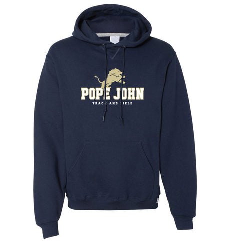 Pope John Track & Field Cotton Hoodie - Navy
