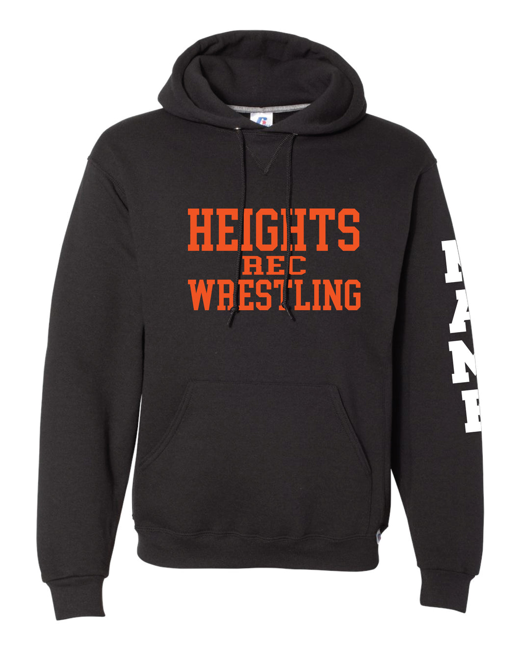 Hasbrouck Heights Wrestling Russell Athletic Cotton Hoodie - Black