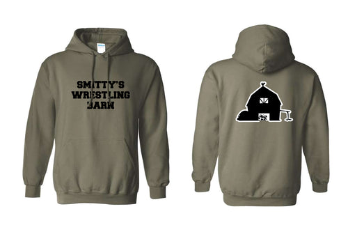 Smitty's Wrestling Barn Cotton Hoodie - Army Green