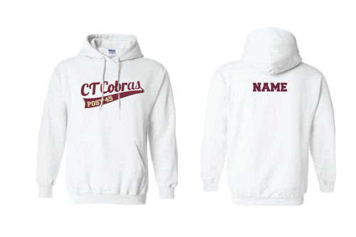 CT Cobras Baseball Cotton Hoodie - White