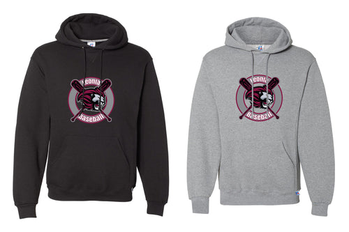 Leonia Baseball Cotton Hoodie - Black/Gray