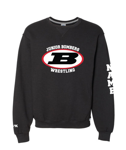 Boonton Wrestling Russell Athletic Cotton Crewneck Sweatshirt - Black