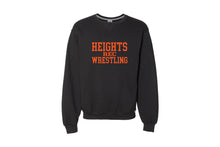 Hasbrouck Heights Wrestling Cotton Crewneck Sweatshirt - Black