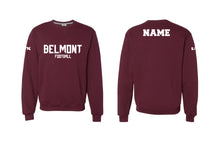 Belmont Marauders Football Cotton Crewneck Sweatshirt - Maroon