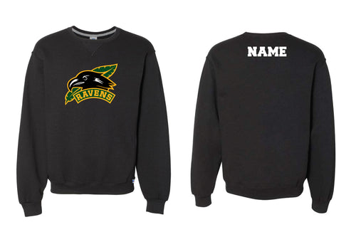 RCS Ravens Wrestling Cotton Crewneck Sweatshirt - Black