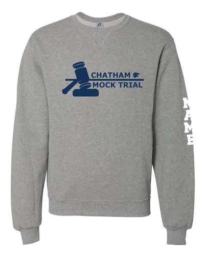 Chatham Mock Trial Cotton Crewneck Sweatshirt - Gray