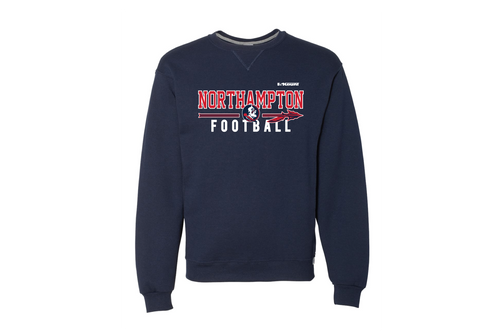 Northampton Indians Football Russell Athletic Cotton Crewneck Sweatshirt - Navy