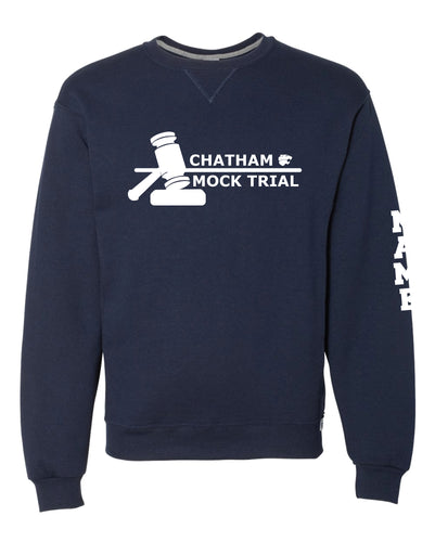 Chatham Mock Trial Cotton Crewneck Sweatshirt - Navy