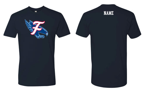 Falcons Baseball Cotton Crew Tee - Design 2 (Navy)