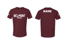 Belmont Marauders Football Cotton Crew Tee - Maroon