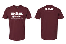 BHBL Wrestling Cotton Crew Tee Design 1 - Maroon