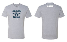 Long Valley Baseball Cotton Crew Tee - Grey