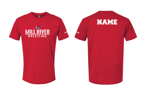 Mill River Wrestling Cotton Crew Tee - Red