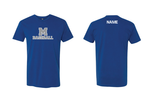 Montclair Baseball Cotton Crew Tee - Royal