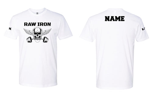 Raw Iron Wrestling Cotton Crew Tee - White