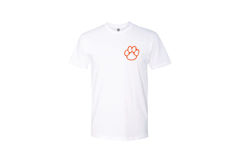 Hackettstown Football Cotton Crew Tee - White