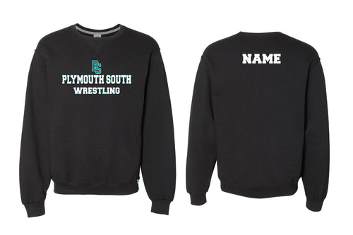 Plymouth South Wrestling Crewneck Sweatshirt - Black