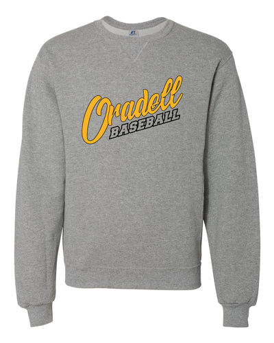 Oradell Baseball Cotton Crewneck Sweatshirt - Gray