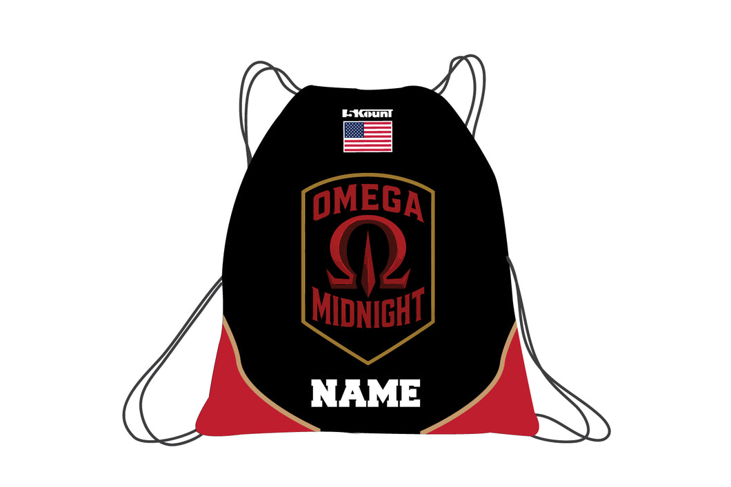 Omega Midnight Sublimated Drawstring Bag