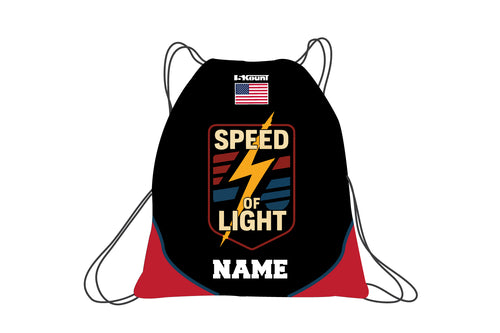Speed of Light Sublimated Drawstring Bag
