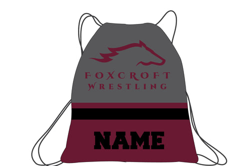 Foxcroft Wrestling Sublimated Drawstring Bag