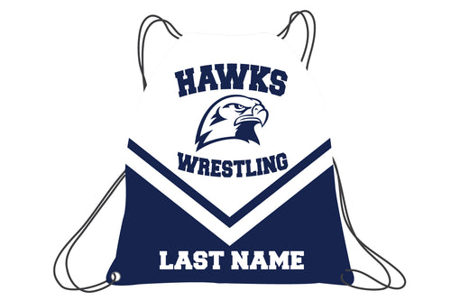 Plainview Hawks Wrestling Sublimated Drawstring Bag