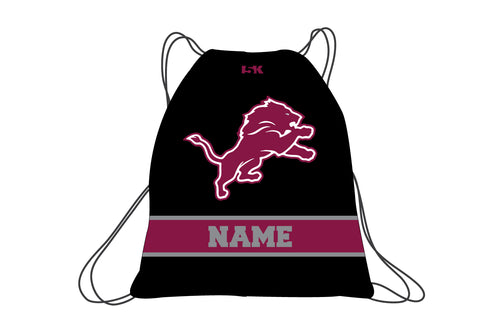 Leonia Wrestling Sublimated Drawstring Bag